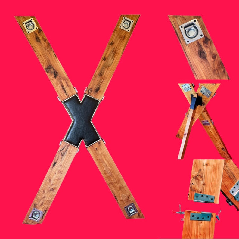 Freestanding Collapsible St. Andrews Cross Wooden BDSM Etsy