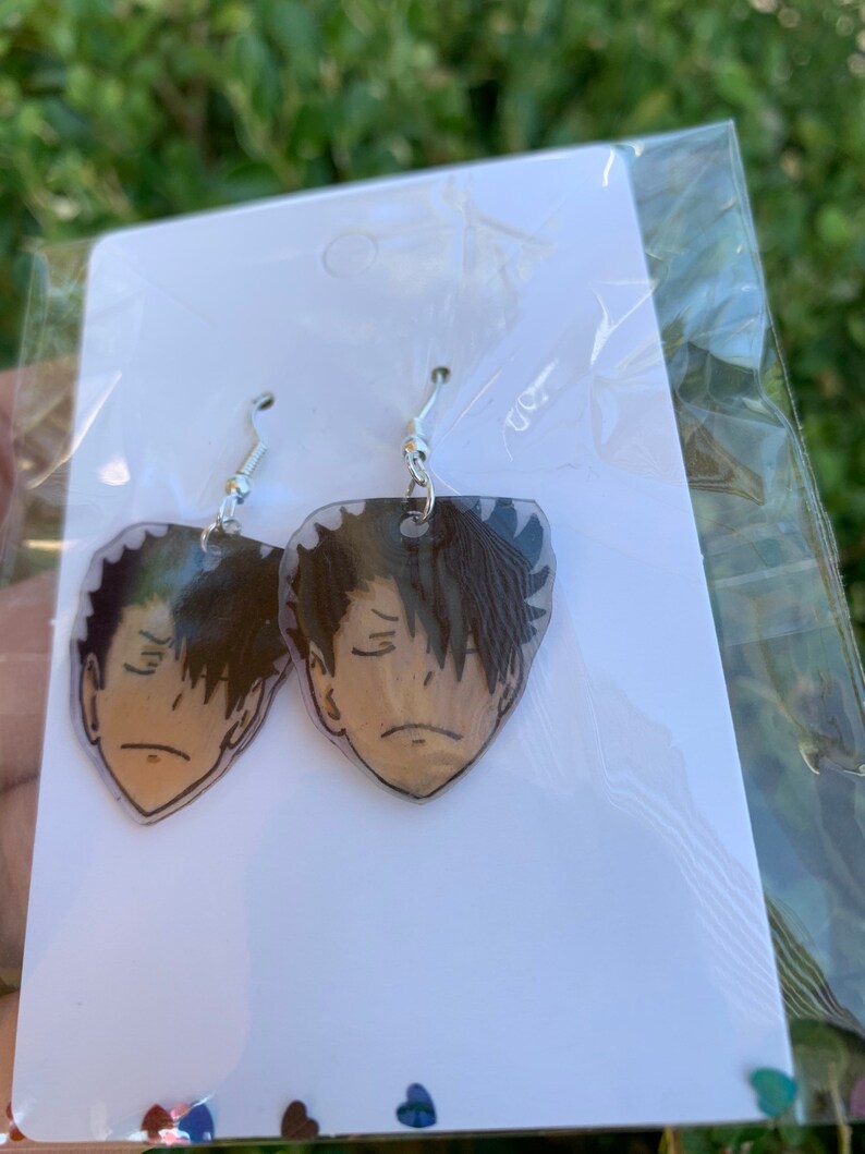 Haikyuu Character Earrings Anime Earrings Haikyuu Earrings Etsy