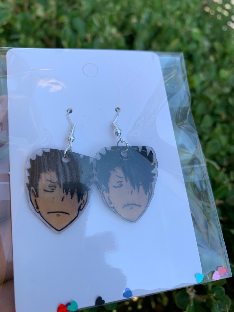 Haikyuu Character Earrings Anime Earrings Haikyuu Earrings Etsy