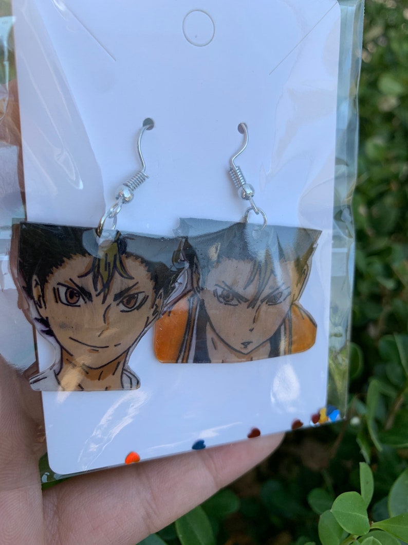 Haikyuu character earrings Anime earrings Haikyuu earrings | Etsy