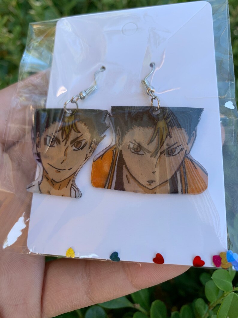 Haikyuu Character Earrings Anime Earrings Haikyuu Earrings Etsy
