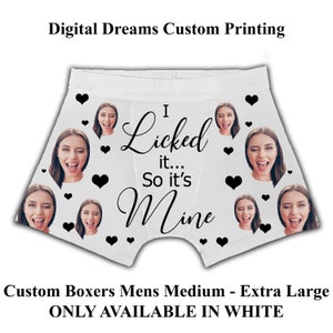 funny mens boxers / valentines day / christmas / face boxers / boxers for men / birthday