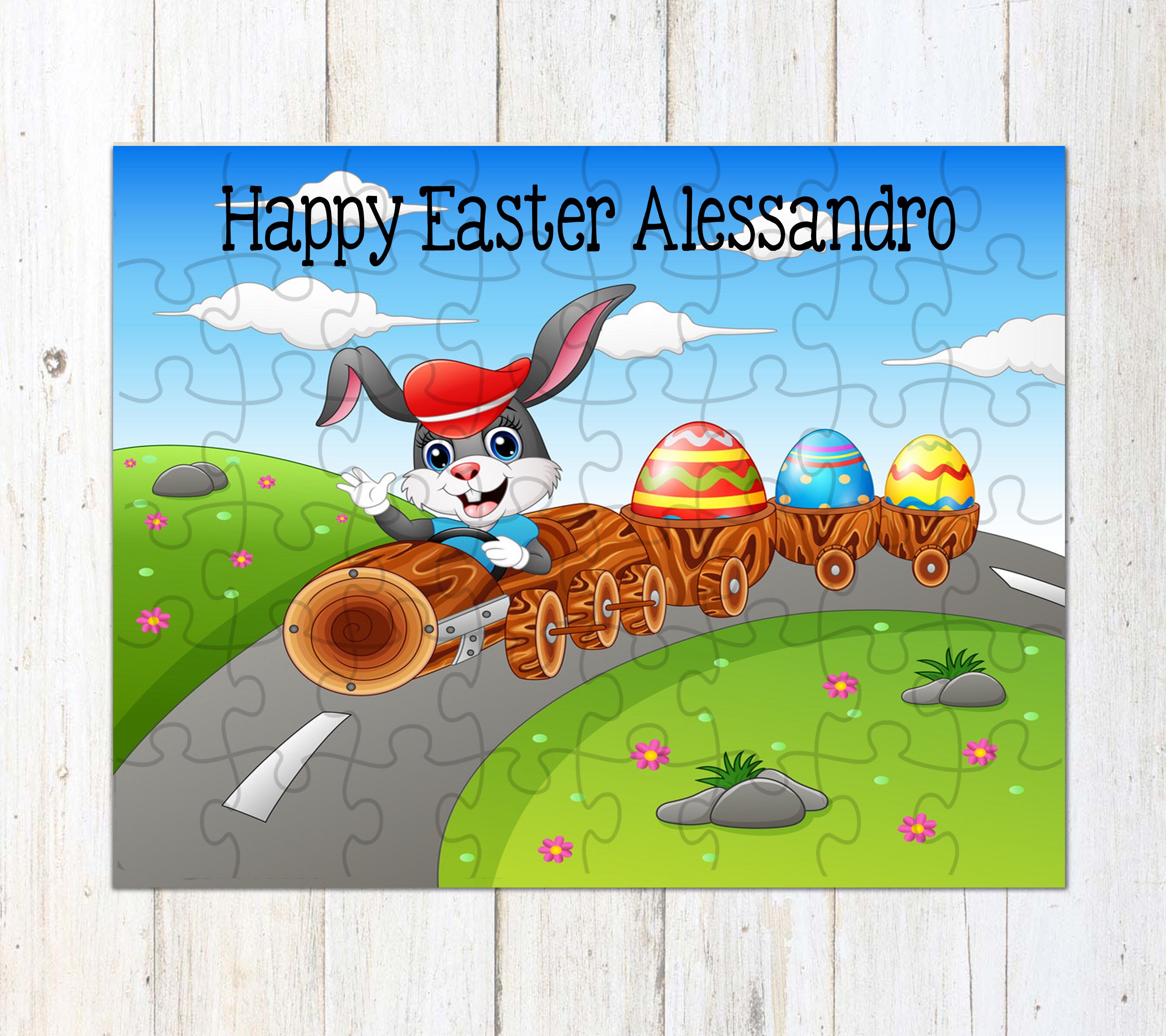 Easter Jigsaw Puzzle Easter Basket Stuffer Easter Gift for Etsy UK