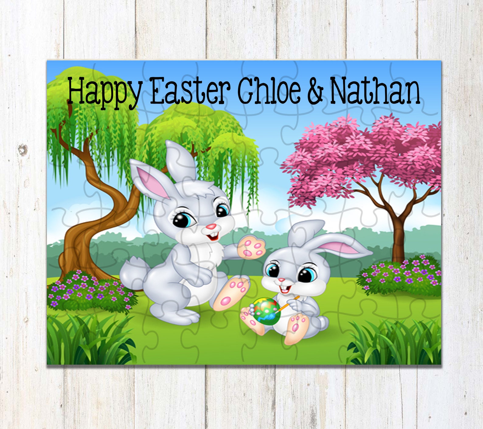 Easter Jigsaw Puzzle Easter Basket Stuffer Easter Gift for Etsy UK