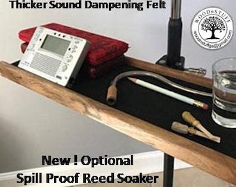 Music Stand Tray (Poplar with golden pecan/poly satin finish)