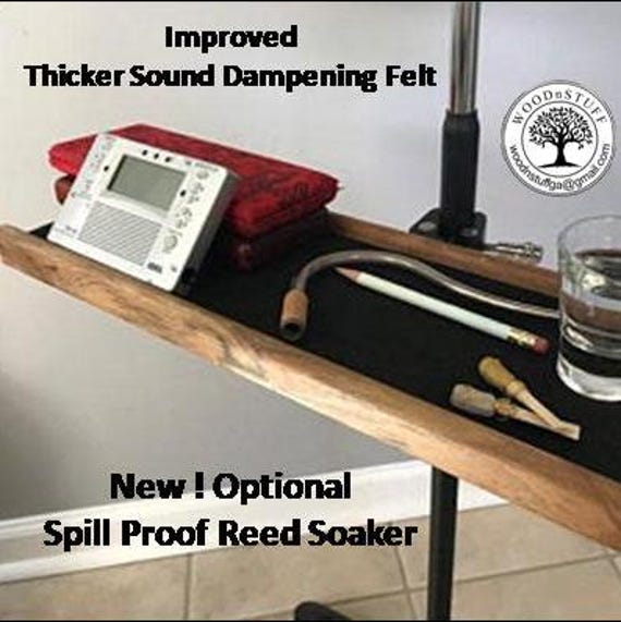 Music Stand Tray (Poplar with golden pecan/poly satin finish)