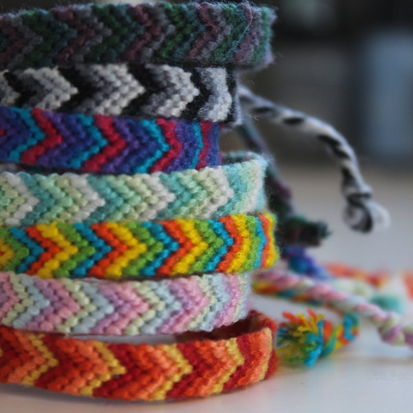 Customizable Chevron Friendship Bracelet