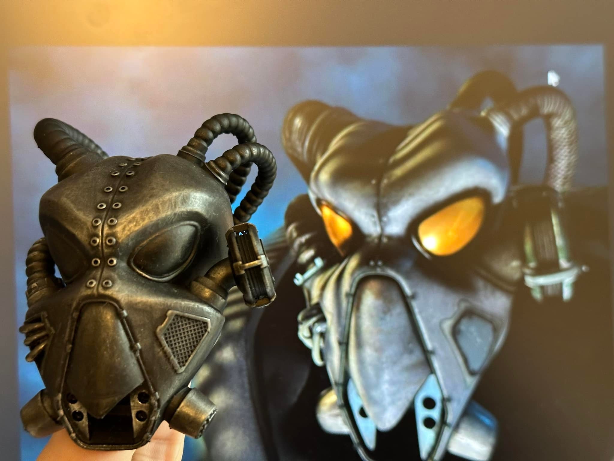 Fallout Advanced Power Armor Helmet, Desk Accessory / Ornament - Etsy