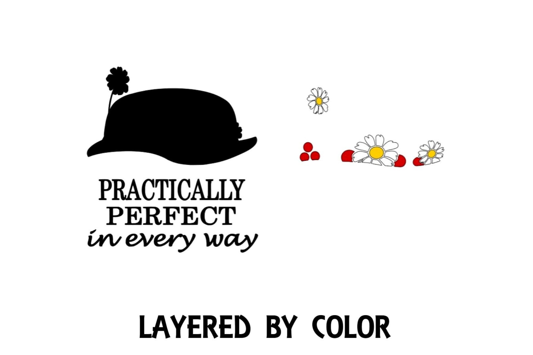 SVG File, Cricut Cut File, PNG File, Mary Poppins Hat, Mary Poppins, Practically Perfect - Etsy