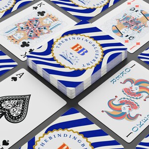 Stylowe karty do gry w pokera | Elegancka talia kart na wieczór gier, prezent dla graczy w karty, prezent na parapetówkę, przyjęcie pokerowe
