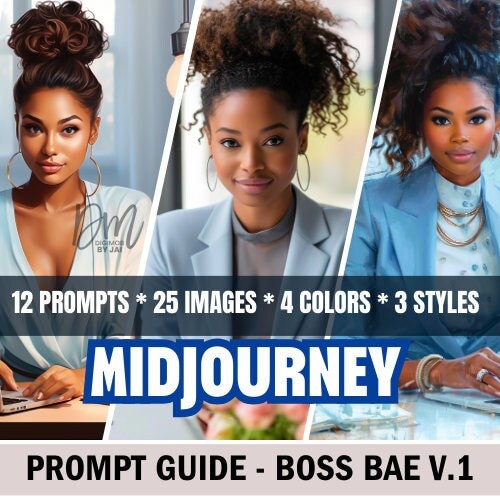store product block MidJourney Prompt Guide | Boss Bae poster