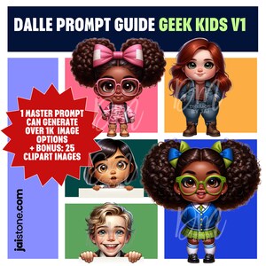 May include: A digital illustration of four children with different hairstyles and clothing. The children are all wearing glasses and have a friendly expression on their faces. The illustration is in a cartoon style and has a bright color palette.