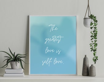 Plus Size Kunst - Self Love is the Greatest Love - Digitaldruck - Sofortiger Download - Wandkunst - Plus Size Art - Celebrate Your Body
