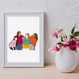 Plus size art - Love Everybody - Love Every Body Repeat Background - Instant Download - Affordable Art - Inclusive Art