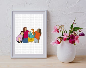Plus size Kunst - Love Everybody - Love Every Body Hintergrund wiederholen - Instant Download - Affordable Art - Inclusive Art
