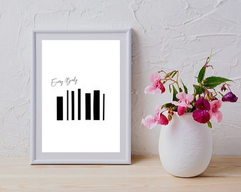 Plus size Kunst - Body Positive Print - Sofort Download - Erschwingliche Kunst - Körperdarstellung