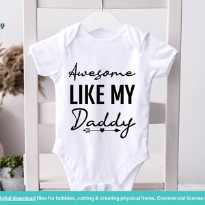 Download Awesome like my daddy dad svg love svg family svg son and ...
