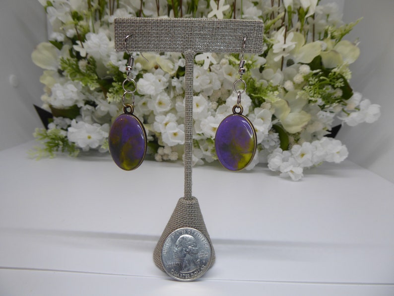 Faux Gem Back Earrings