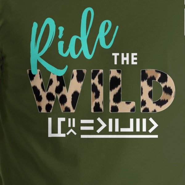 Ride The wild Tee shirt * customize with your mustang brand