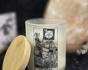 Major Arcana Candle - Custom tarotkaartkaars - Smokey Spiced Citrus