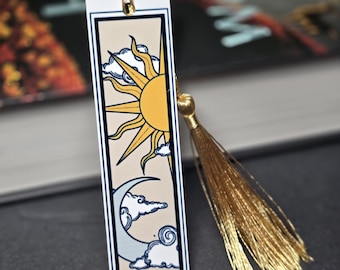 Celestial Pair Bookmark- Sun and Moon