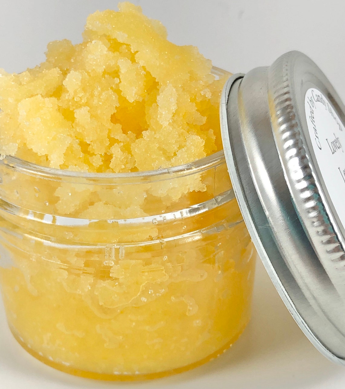 Lemon Sugar Scrub Lovely Lemon Body Scrub 4 Oz Jar Etsy
