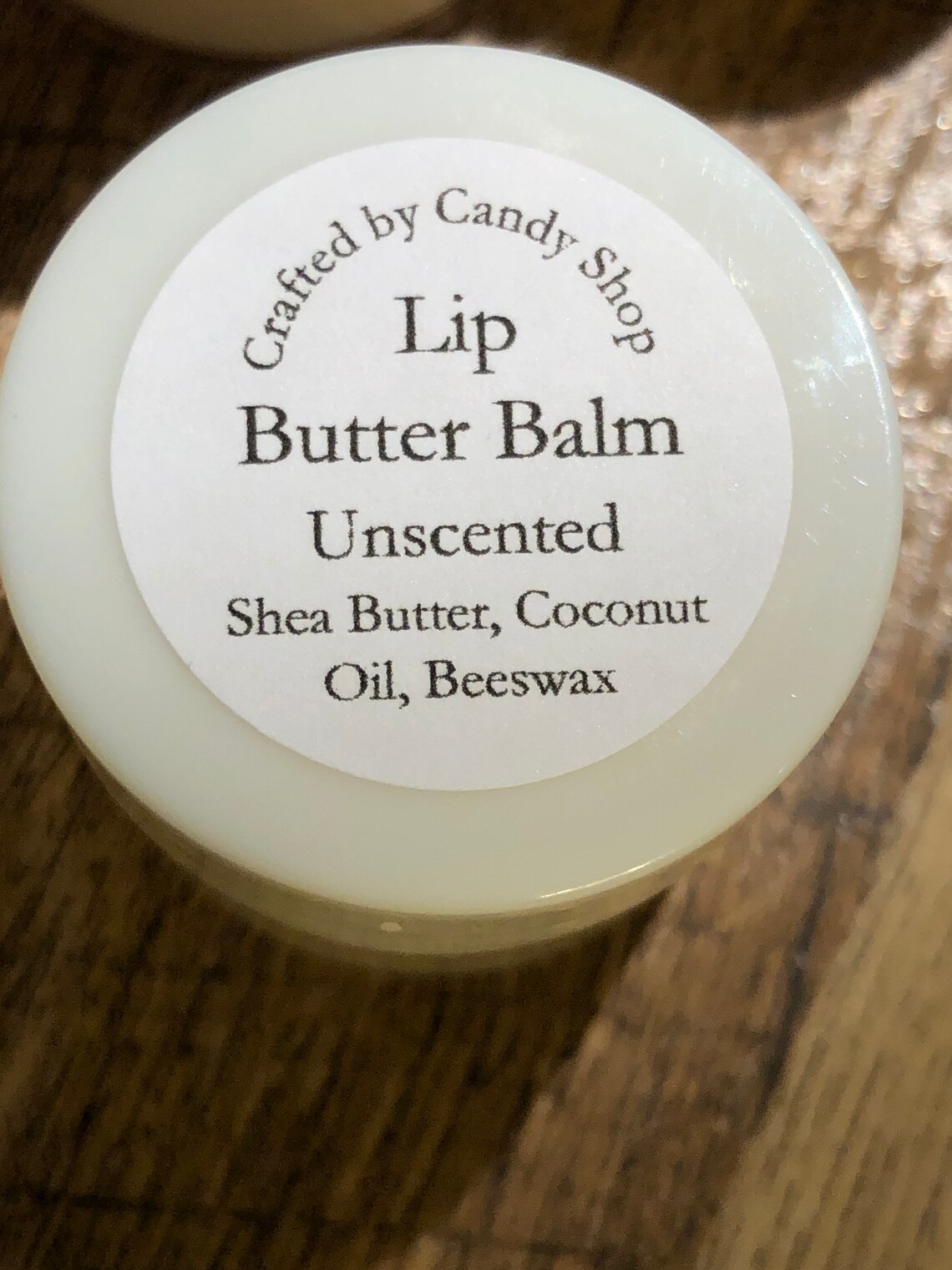 Lip Butter Balm Shea Butter Coconut Oil Unscented Etsy
