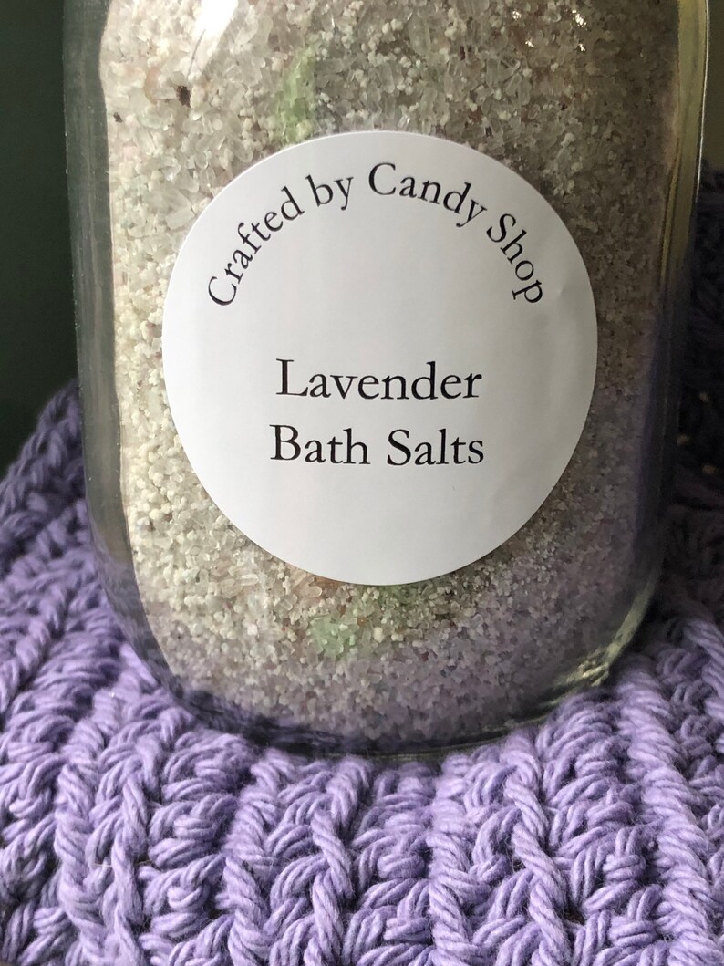 Lavender Bath Salts Mason Jar Etsy