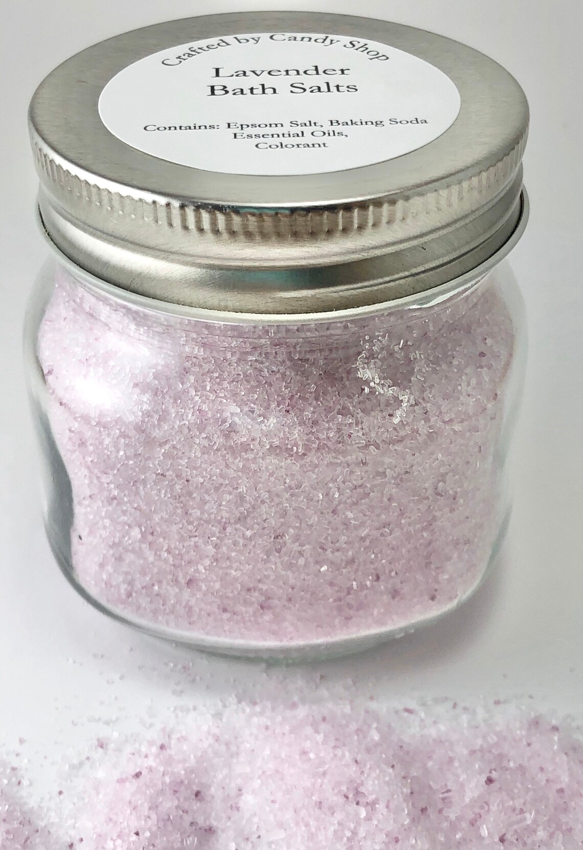 Lavender Bath Salts 8 oz Mason Jar Etsy