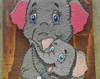 Elephant String Art - Etsy UK