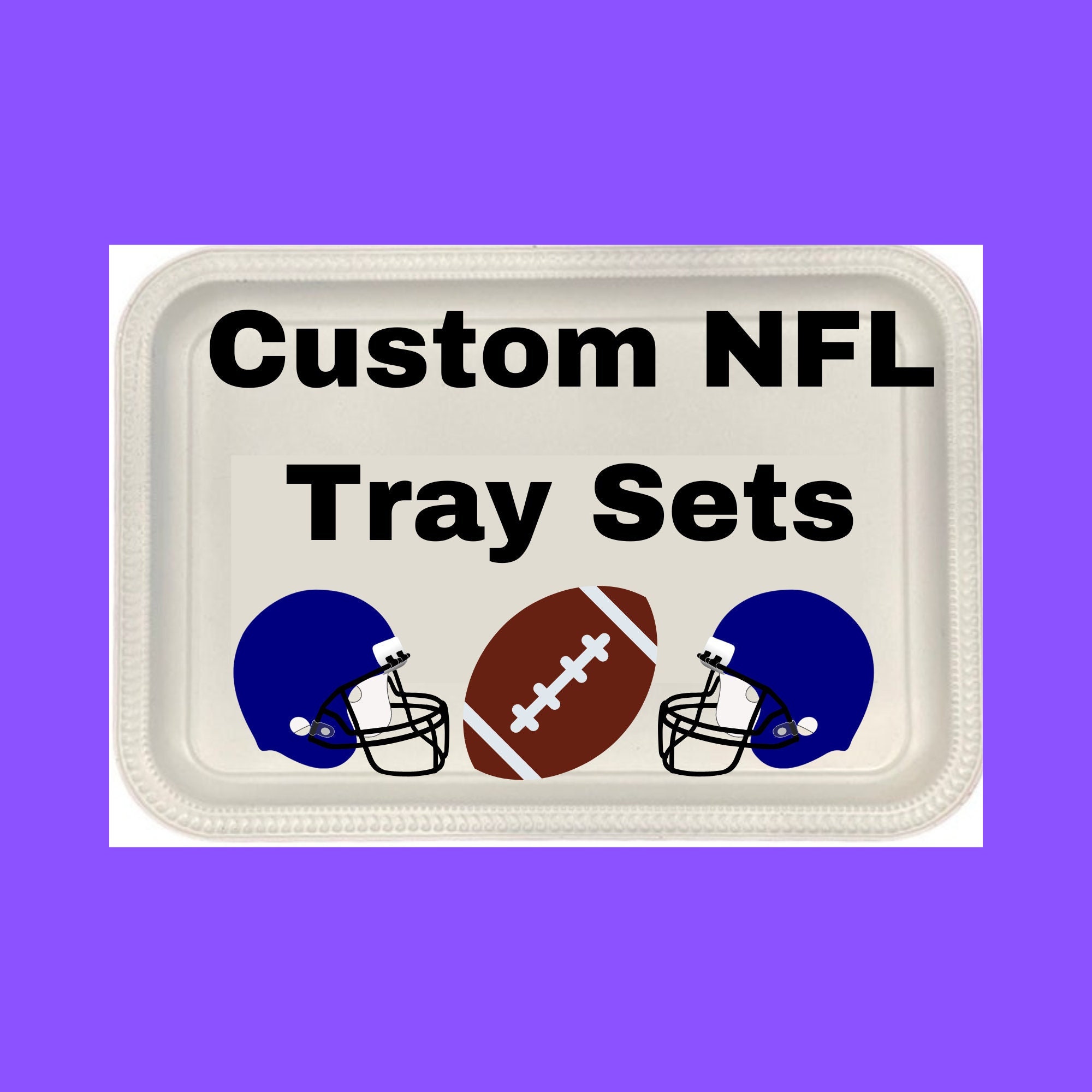 Custom Football Rolling Tray/Sets