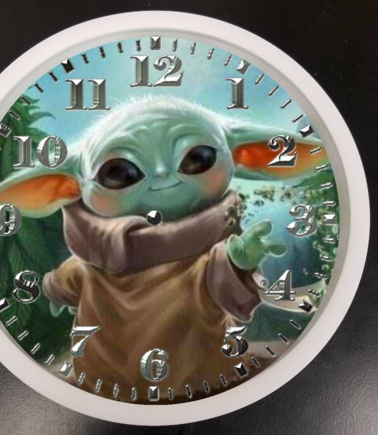 Grogu led lights clock Etsy