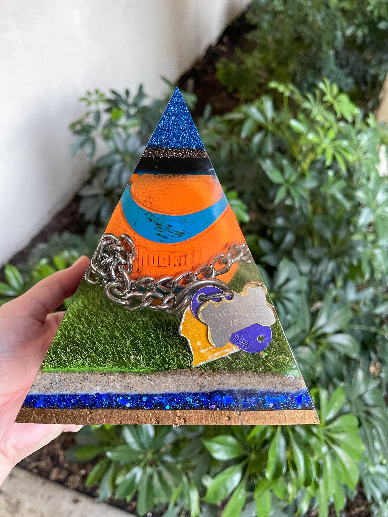 Memorial Pyramid. Dog Memorial. Custom Pyramid. Custom Resin Etsy