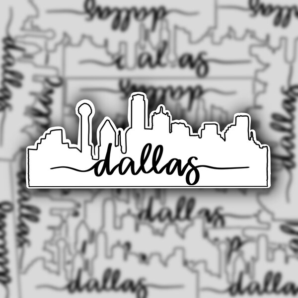 Skyline Sticker Etsy