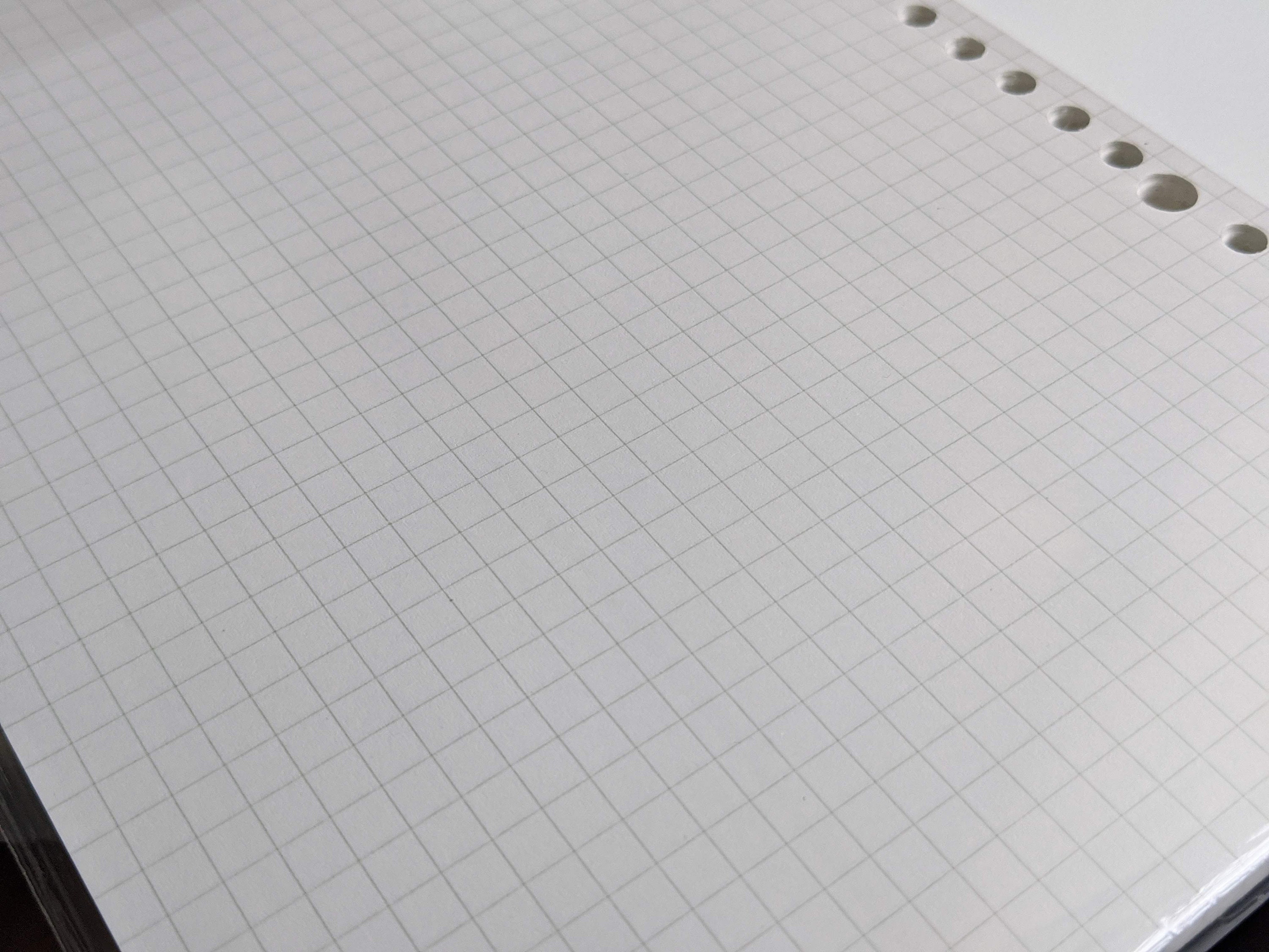 muji plantation bleed proof paper a5 b5 a4 grid squared lined etsy