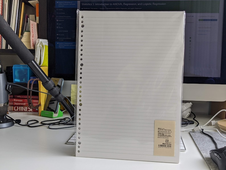 Muji Plantation BleedProof Paper A5 B5 A4 Grid Squared Lined Etsy