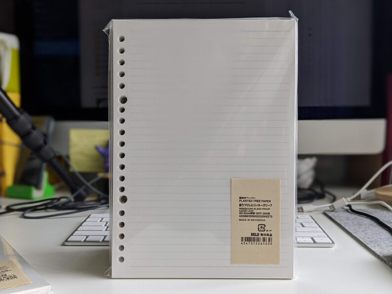 Muji Plantation Bleedproof Paper A5 B5 A4 Grid Squared Lined Etsy