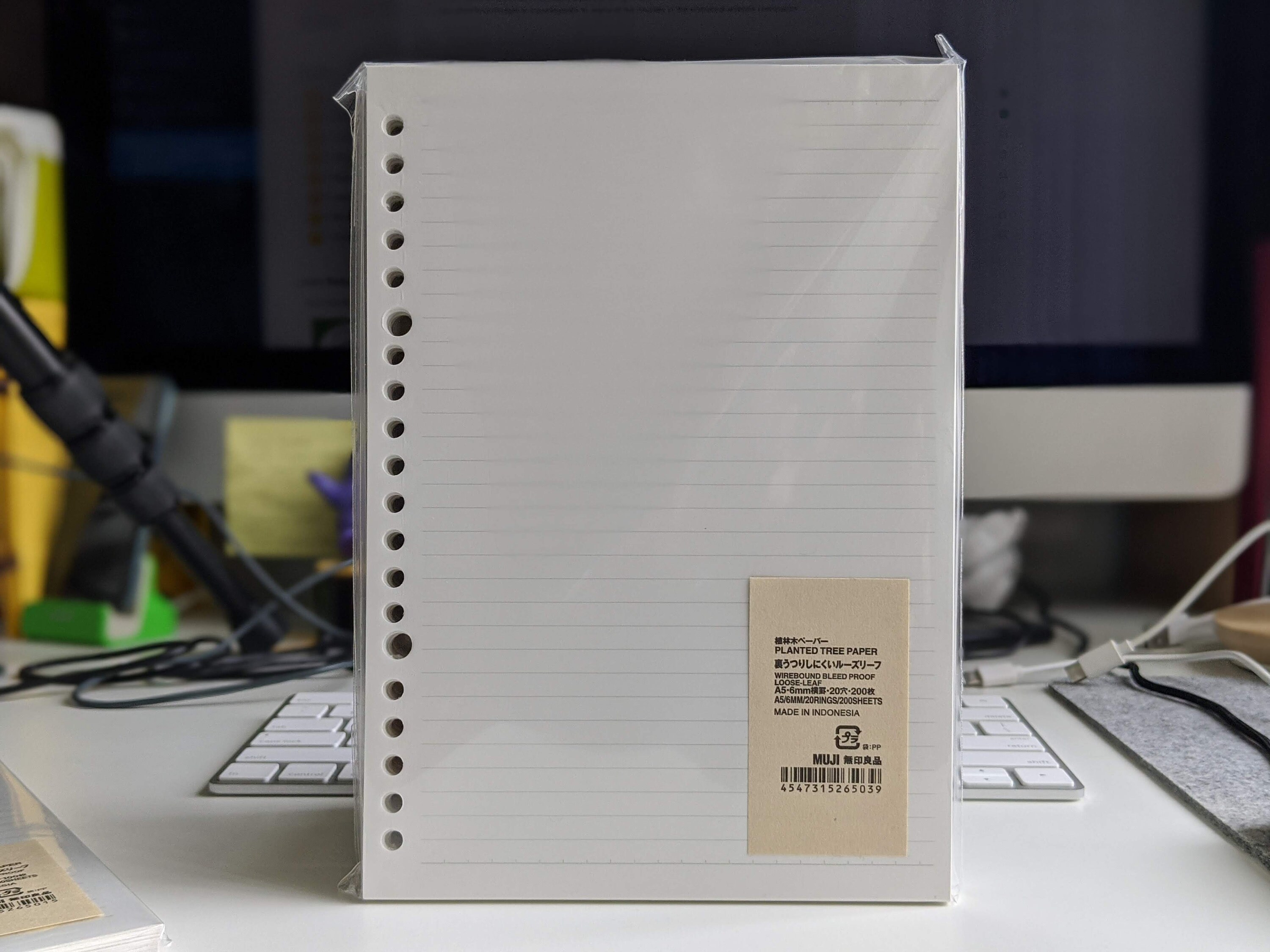 muji plantation bleed proof paper a5 b5 a4 grid squared