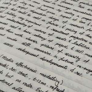 Carta manuscrita Caligrafía personalizada Servicio de pluma estilográfica Tinta de escritura hecha a pedido FORRADA