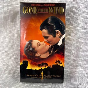 New Sealed Vintage Gone with the Wind 2 VHS Tape Set Movie Clark Gable