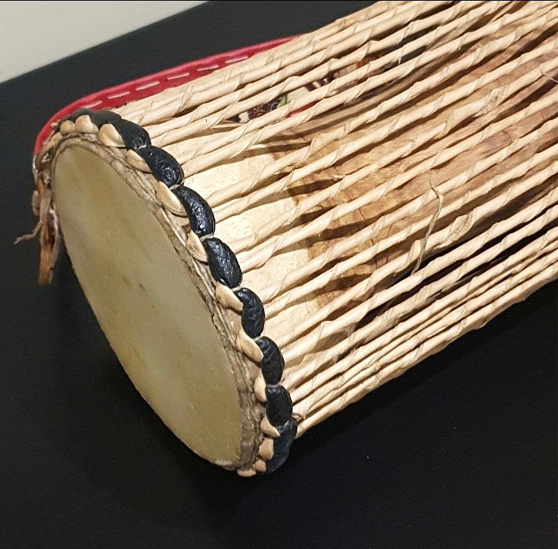 African Yoruba Talking Drum with Stick Ilu gangan Etsy