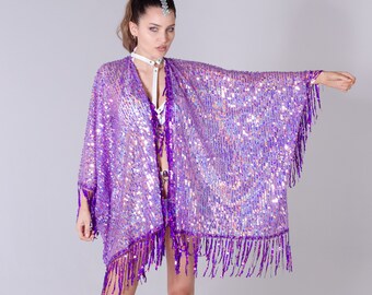 robe kimono sequin