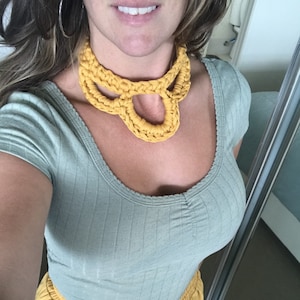 PATRÓN Collar fácil de crochet