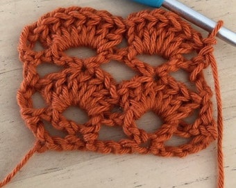 Crochet Stitch Pattern V Shells