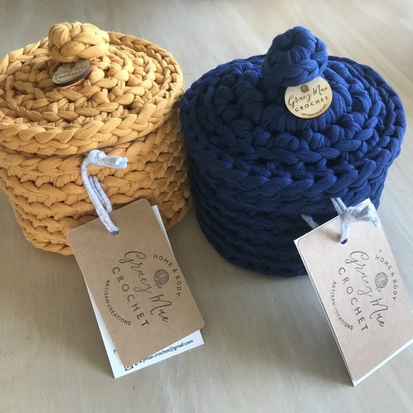 PATTERN Easy Crochet basket with lid