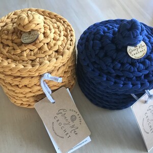 PATTERN Easy Crochet basket with lid 画像 3