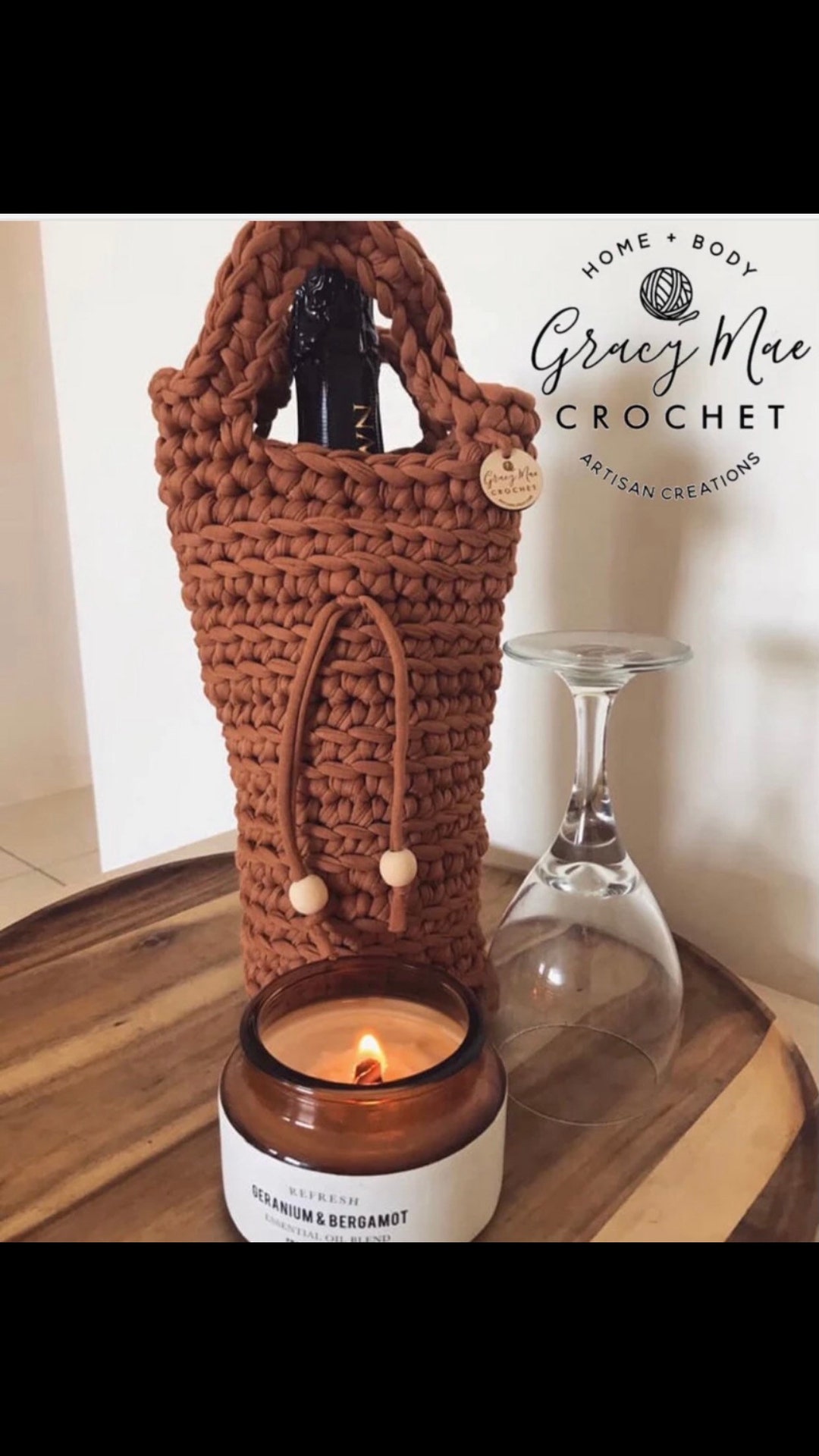 PATTERN Crochet Wine Spirits Tote Bag EASY Gift Idea - Etsy