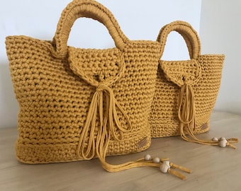 Eenvoudig gehaakte draagtas PATROON