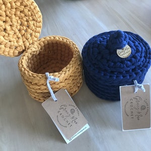 PATTERN Easy Crochet basket with lid 画像 4