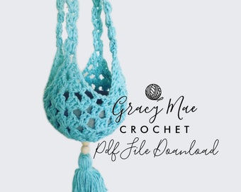 PATTERN Easy Boho Crochet Plant Hanger